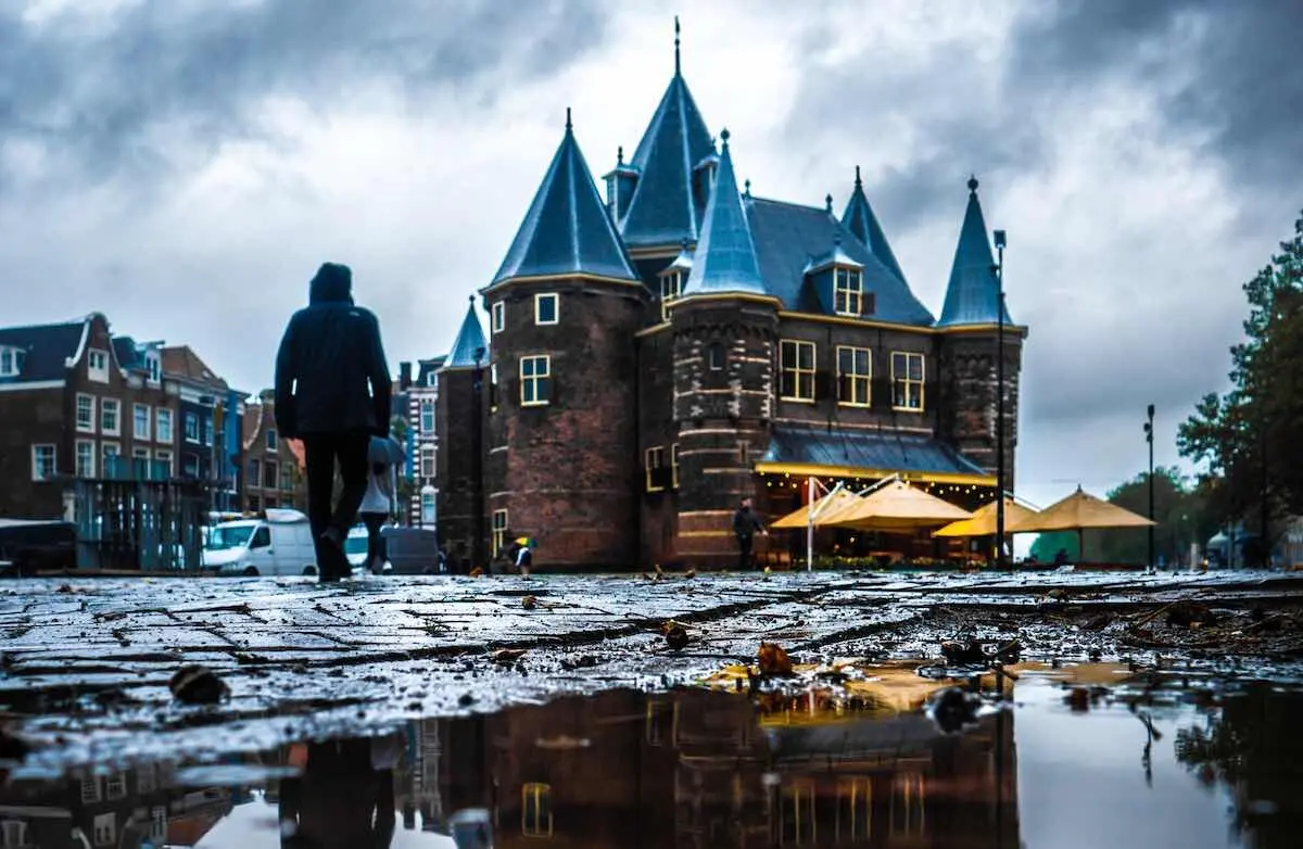 Rainy Amsterdam Nieuwmarkt